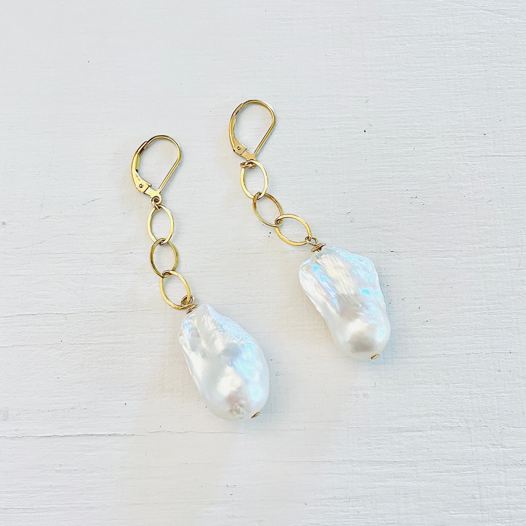 The Kylie Baroque Pearl Earrings