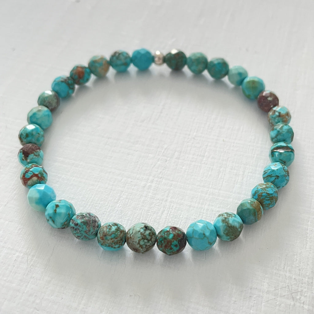 Mini Be Bold Turquoise Bracelet by ZEN by Karen Moore on white background