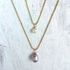 Simply Pearl-Fect & Island Love pearl necklaces by ZEN by Karen Moore  on white wood