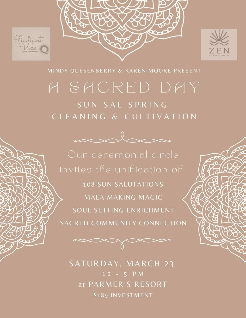 Saturday, Mar 23rd | 12p to 5p | A Sacred Day Retreat: Sun Sal Cleansing & Cultivating with Mala Making | Parmer's Resort, Little Torch Key, FL