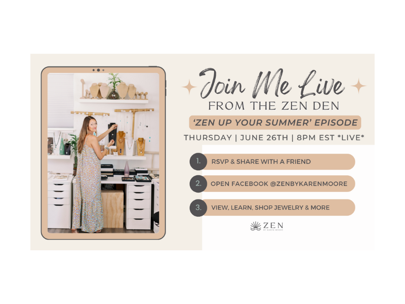 ZEN by Karen Moore Jewelry - LIVE from the ZEN DEN Show in the Florida Keys