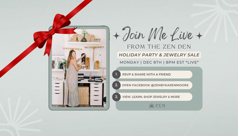 Tues. Dec 9th, 8pm EST | LIVE from the ZEN Den Studio: 'Holiday Jewelry Sale' Episode | Facebook