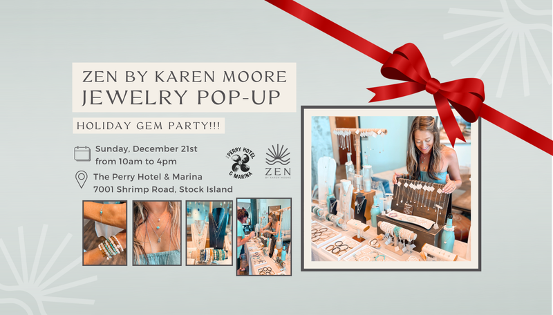 Sunday, Dec 21st | 10a to 4p | Holiday Gem Party! Jewelry Pop-up Shop | The Perry Hotel | Stock Island