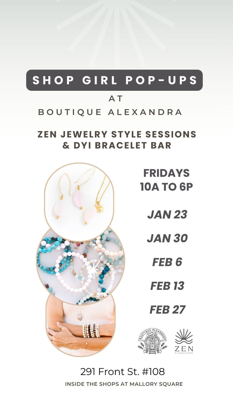 Friday, Jan 23rd | 10am to 6pm | Shop Girl Days: Jewelry Pop-up & DYI Bracelet Bar | Boutique Alexandra | Key West, FL
