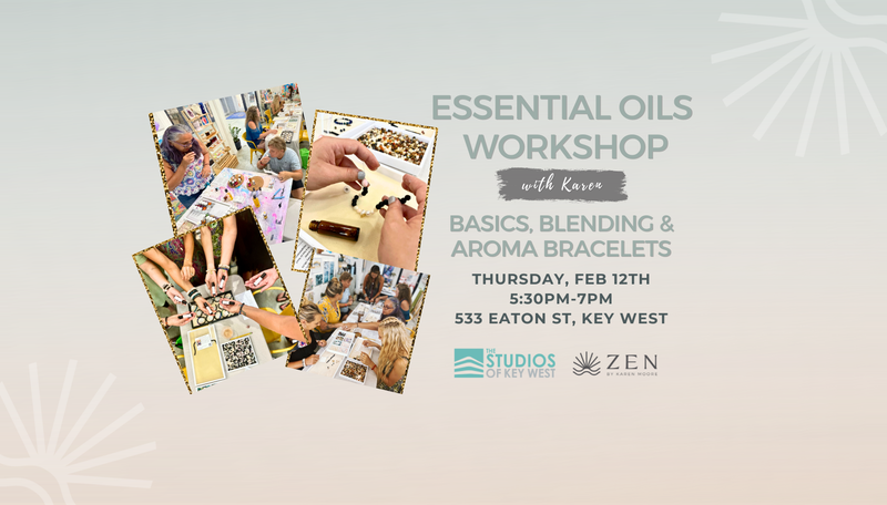 Thursday, Feb 12th, 2026 | 5:30pm to 7pm | Essential Oil Workshop: Blending & Aroma Bracelets