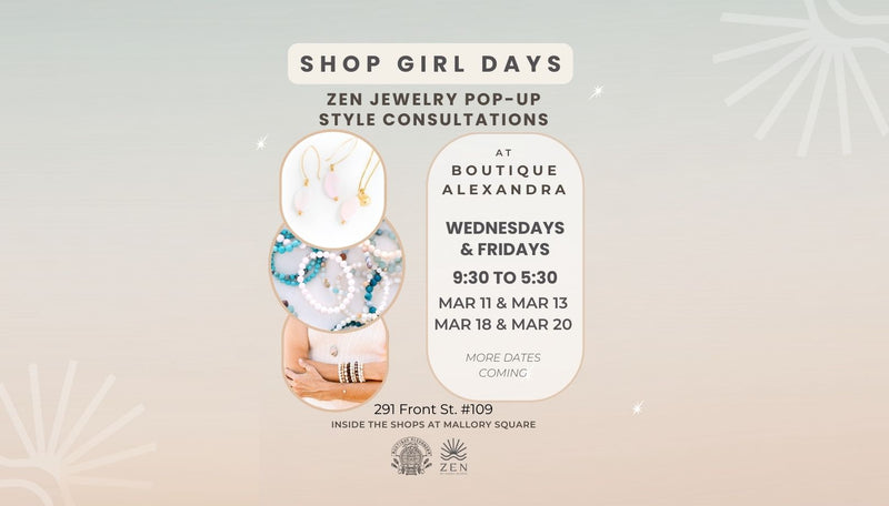 Wed. March 18th | 9:30am to 5:30pm | Shop Girl Fridays: Jewelry Pop-up & Style Consultations | Boutique Alexandra | Key West, FL