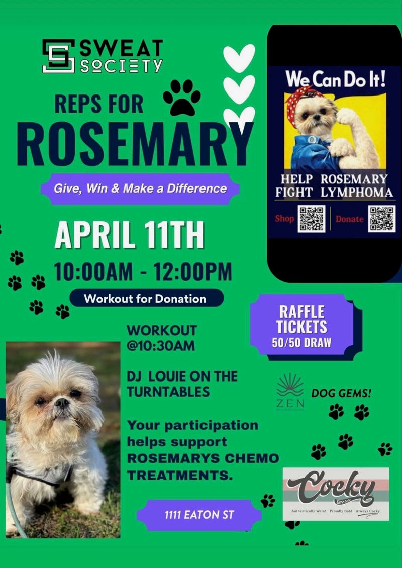 Saturday, April 11th | 10am to 12pm | Reps for Rosemary : FUNdrasiser Pop-up | Sweat Society Key West