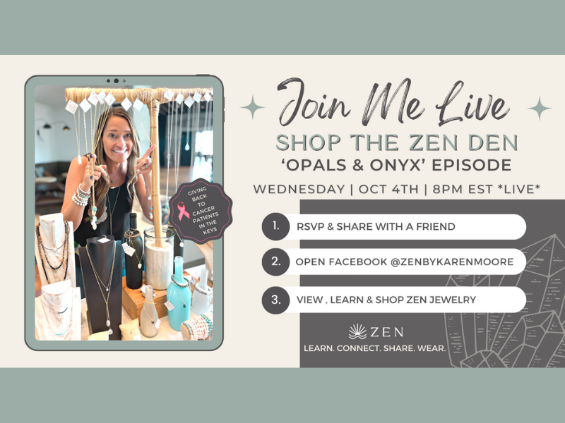 ZEN by Karen Moore Jewelry LIVE Facebook Show October 4th
