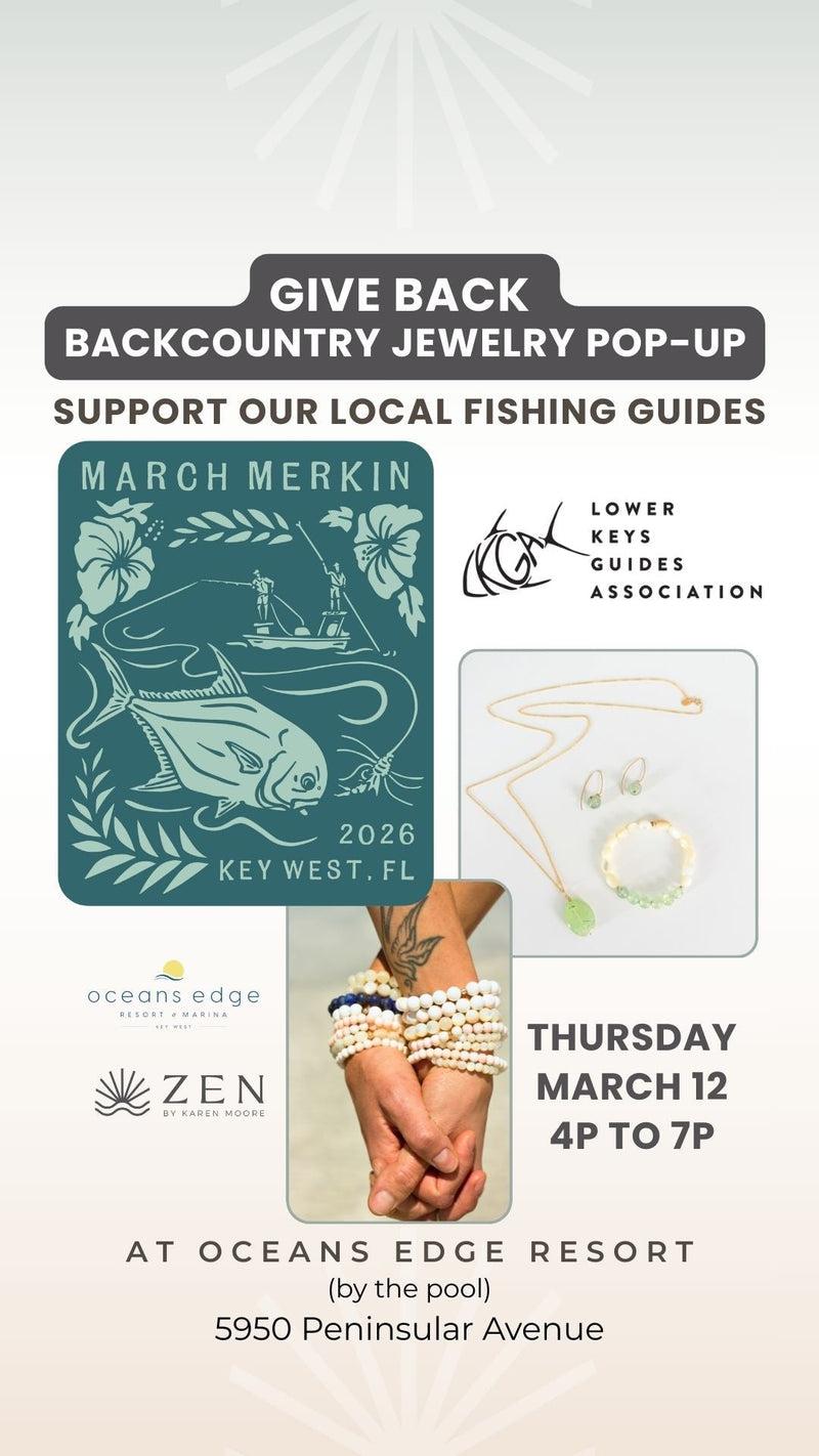 Thursday, March 12th | 4pm to 7pm | Give Back Backcountry Jewelry Release Party  | March Merkin | Stock Island, FL