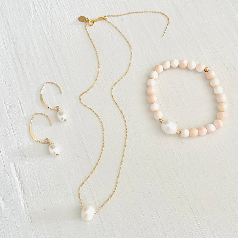 Three conch shell bracelets from the ocean jewelry collection by ZEN by Karen Moore