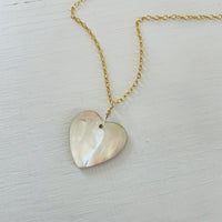 Warm Tahitian Shell Heart Necklace