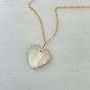 Warm Tahitian Shell Heart Necklace