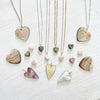 Pinky Mother of Pearl Heart Charm ZEN Necklace