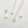 Pinky Mother of Pearl Heart Charm ZEN Necklace