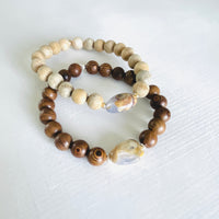 Mojo Chalcedony Tiger Wood Bracelet