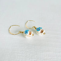 ZEN by Karen Moore Sugar Skull earrings on a white background