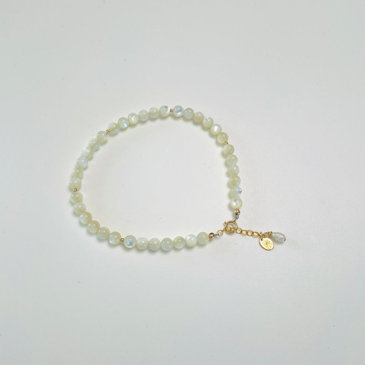 Adorned Mother of Pearl Shell ZEN Anklet