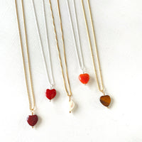 Tiger Eye Heart Charm ZEN Necklace