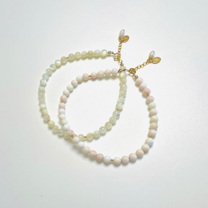 Adorned Mother of Pearl Shell ZEN Anklet