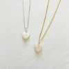 Pinky Mother of Pearl Heart Charm ZEN Necklace