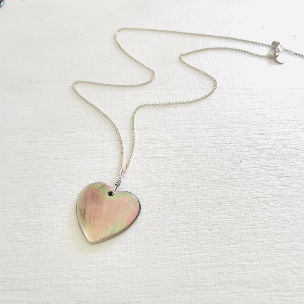 Mystic Tahitian Shell Heart ZEN Necklace