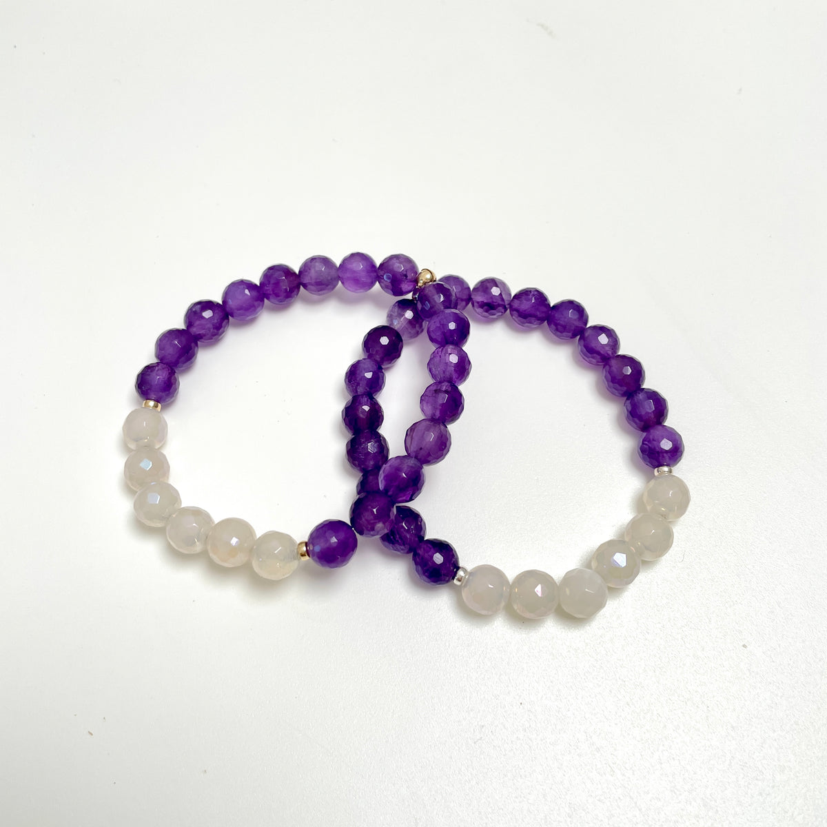 Mystic Agate & Amethyst ZEN Bracelet