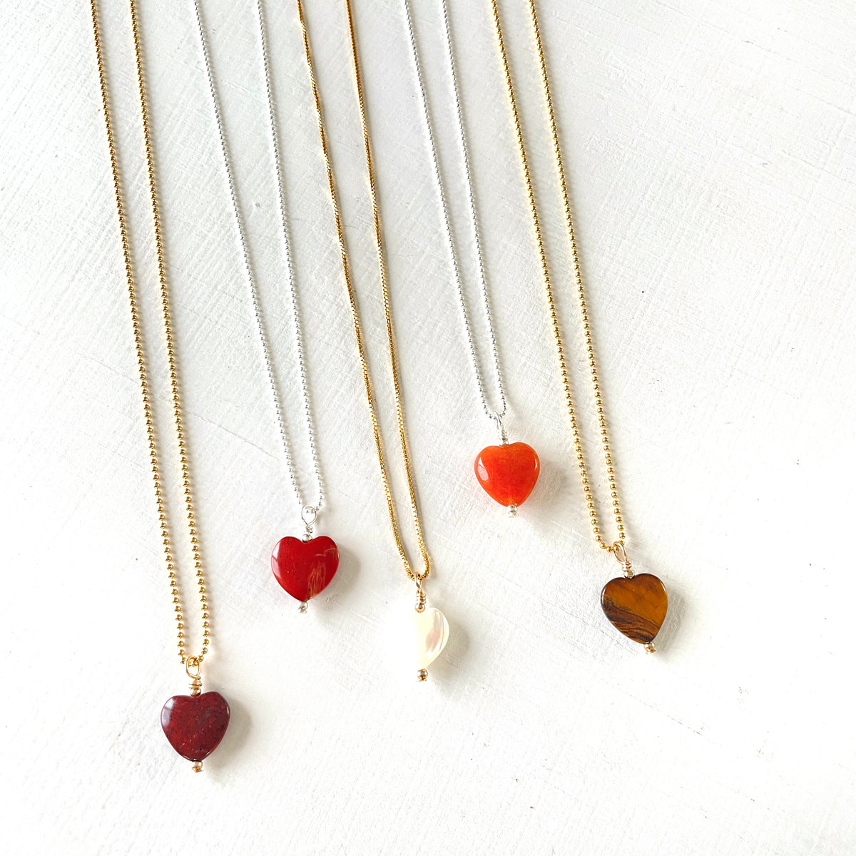 Jasper & Onyx Heart Gem Bracelet