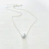 Grey Floating Pearl Adjustable Necklace