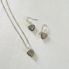 Tahitian Mini Mother of Pearl Heart Charm ZEN Necklace