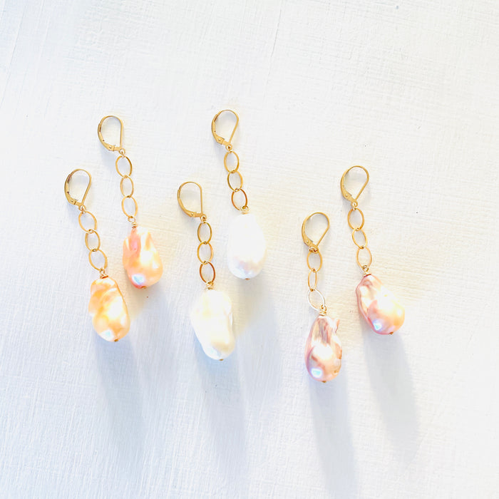 The Kylie Baroque Pearl Earrings