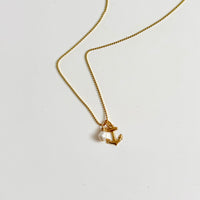 Anchored by the Sea Pearl Charm Necklace