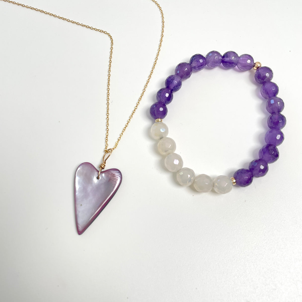 Mystic Agate & Amethyst ZEN Bracelet