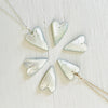 Mother of Pearl Funky Heart Shell ZEN Necklace