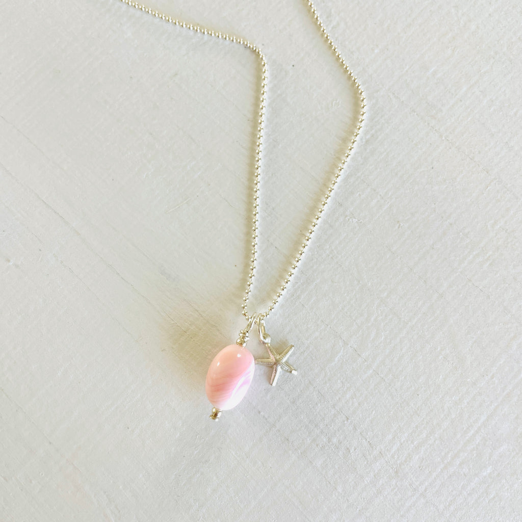 Star of the Ocean Conch Shell Charm Necklace