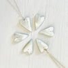 Mother of Pearl Funky Heart Shell ZEN Necklace