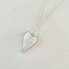 Mother of Pearl Funky Heart Shell ZEN Necklace