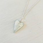 Mother of Pearl Funky Heart Shell ZEN Necklace