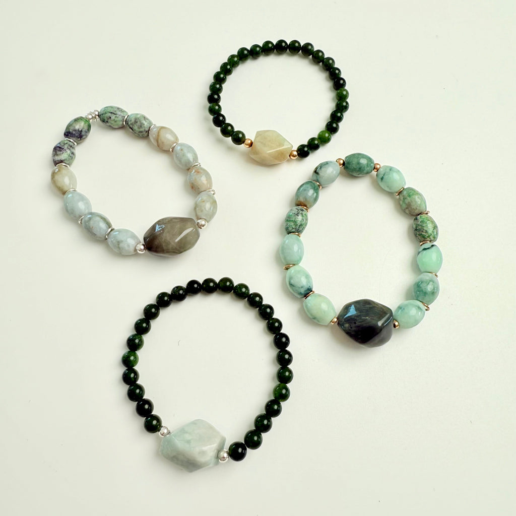 Double it Up Quartz & Burmese Jade ZEN Bracelet