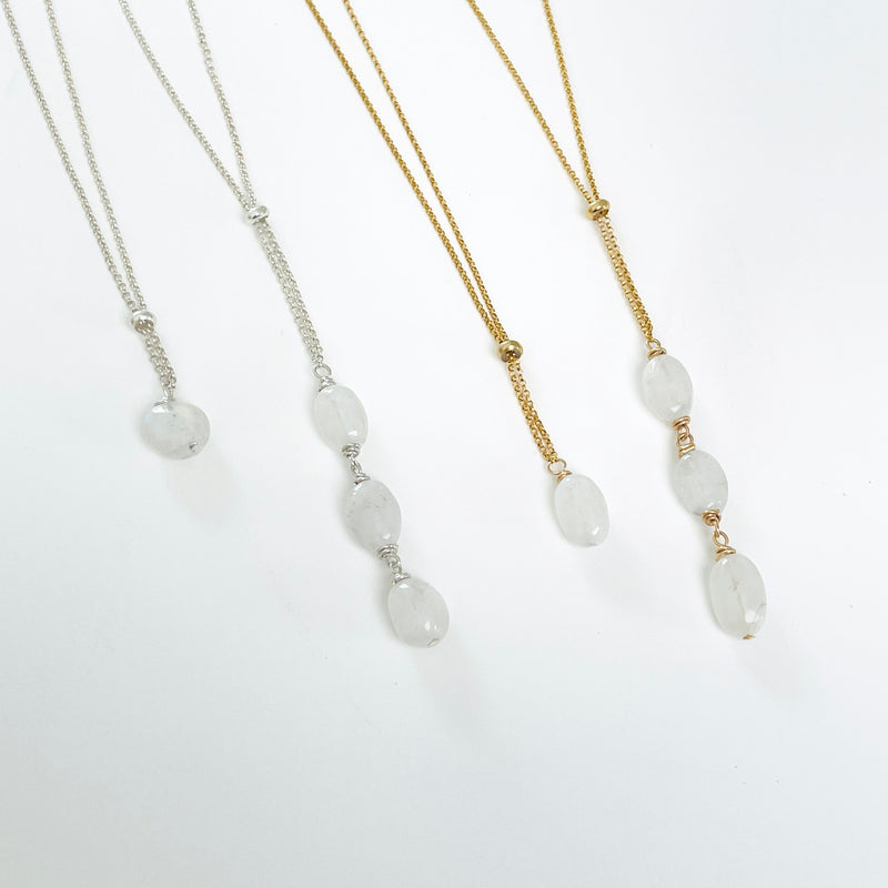 Moonstone Goddess Muse Necklace by ZEN