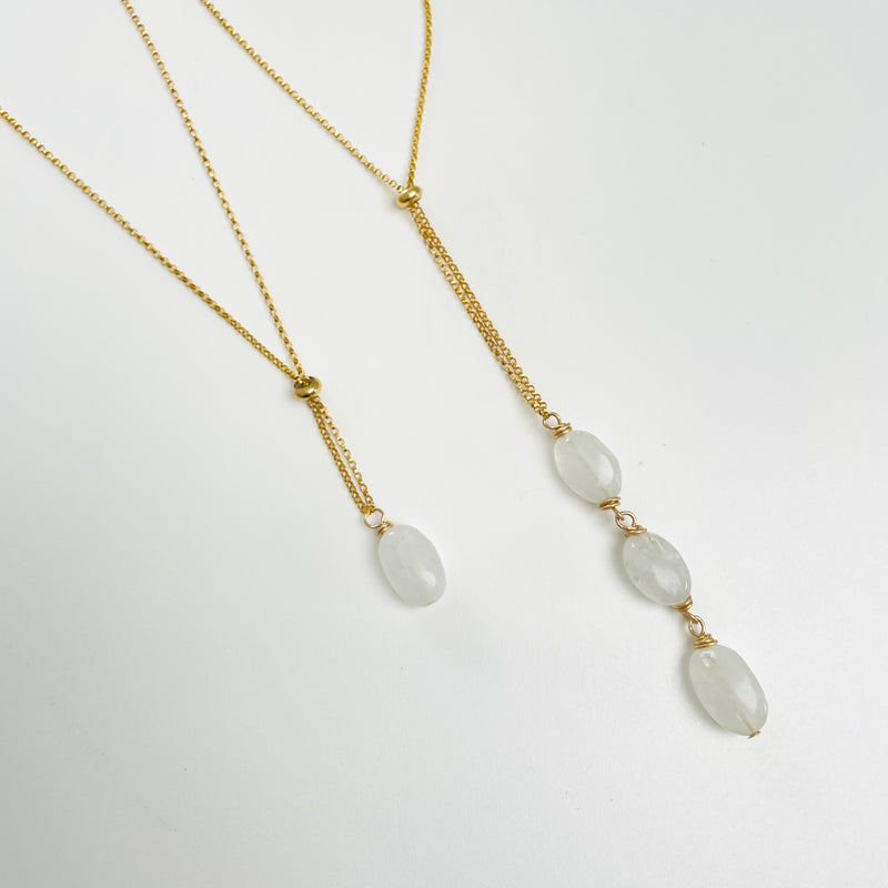 Moonstone Goddess Muse Necklace by ZEN