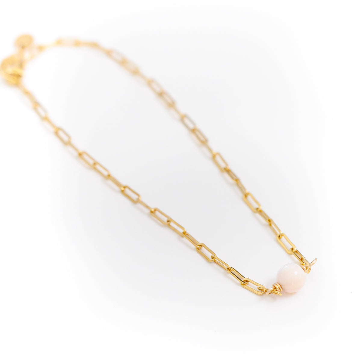 Conch Shell Goldie Paperclip ZEN Anklet