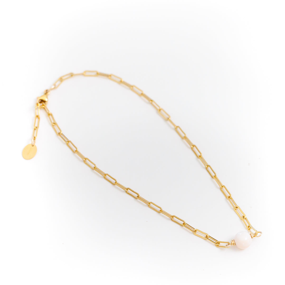 Conch Shell Goldie Paperclip ZEN Anklet