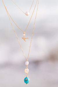 Fly Free Pearly Swallow Charm Necklace