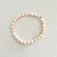 ZEN by Karen Moore Conch Shell Bracelet with gold accent bead