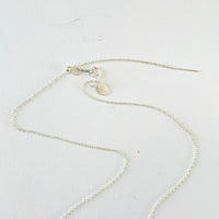 chain and clasp on Floating in Balance Amazonite Necklace by ZEN by Karen Moore on white background