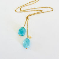 Living in Balance ZEN Wrap® Amazonite Necklace by ZEN by Karen Moore jewelry straight on close-up view on white background