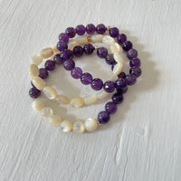 Beyond Wisdom Amethyst ZEN Bracelet Stack