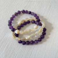 Beyond Wisdom Amethyst ZEN Bracelet Stack