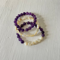 Beyond Wisdom Amethyst ZEN Bracelet Stack