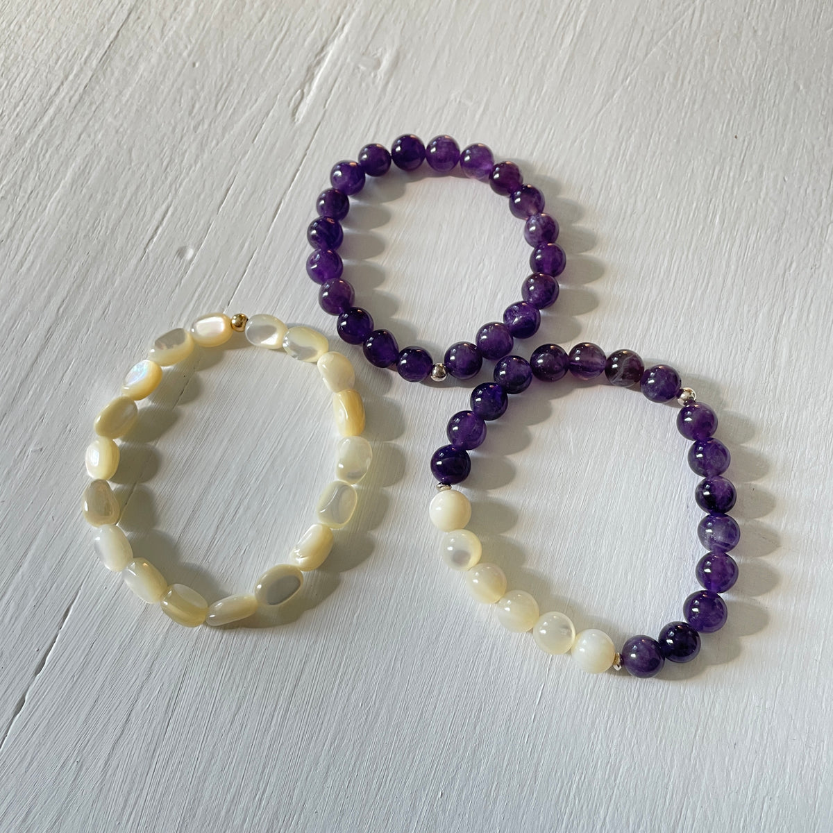 Beyond Wisdom Amethyst ZEN Bracelet Stack